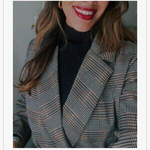Plaid Long Blazer, Sanctuary x Anthropologie, Size M
